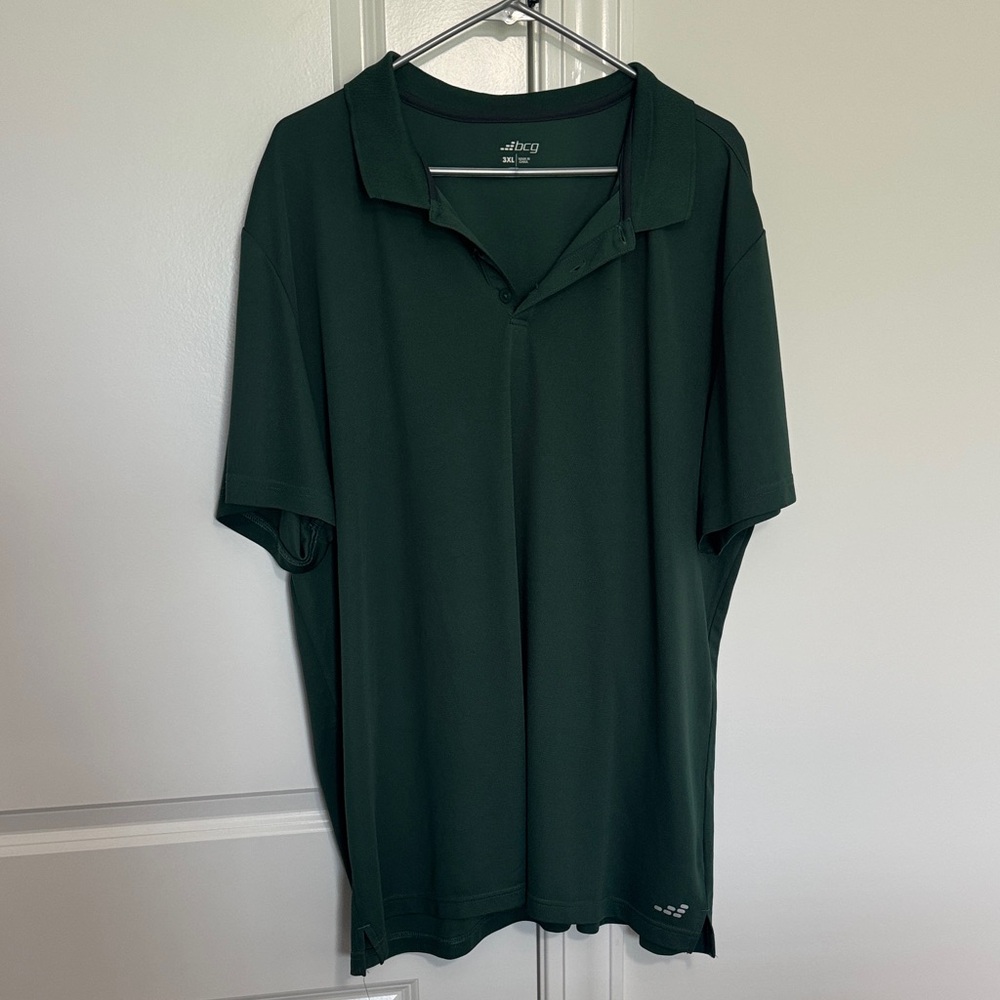 BCG Men's Forest Green Polo Shirt
